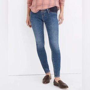 Madewell Maternity Side-Panel Skinny Jeans in Wendover Wash TENCEL Denim